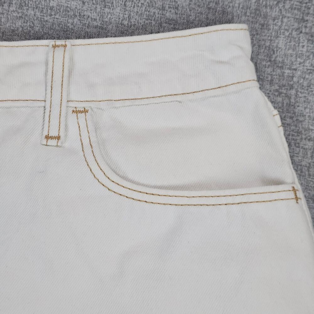 Hollister Jean Shorts Womens Size 29 White Casual Denim High Rise Ripped Frayed - Picture 4 of 12